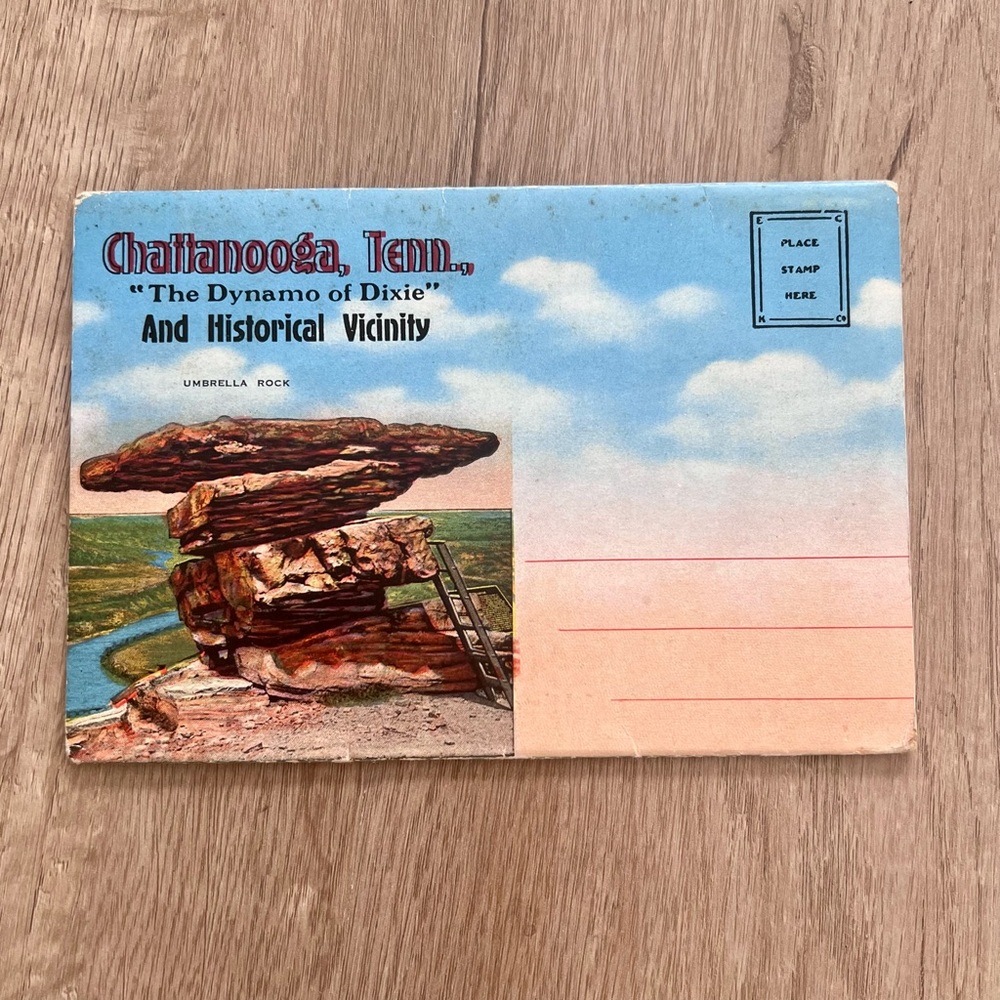Vintage 1940s Postcard Folder Photos Chattanooga Tennessee The‎ Dynamo of Dixie